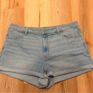Old Navy High-Rise Wow Light Blue Denim Women's Shorts
